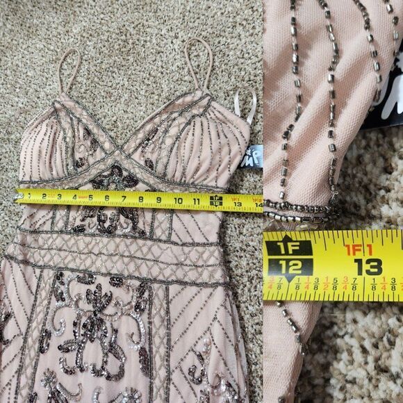 Jump Apparel Beaded Gown Pink Size 3/4 NWT Cut# 27988 - Picture 15 of 16